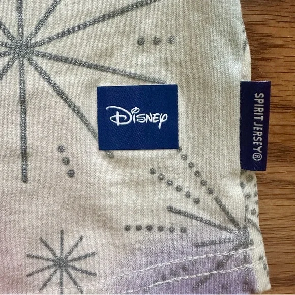 Disney Girls Medium 7-8 Spirit Jersey Sweatshirt Disneyland 100 Glitter EUC! - Picture 4 of 12